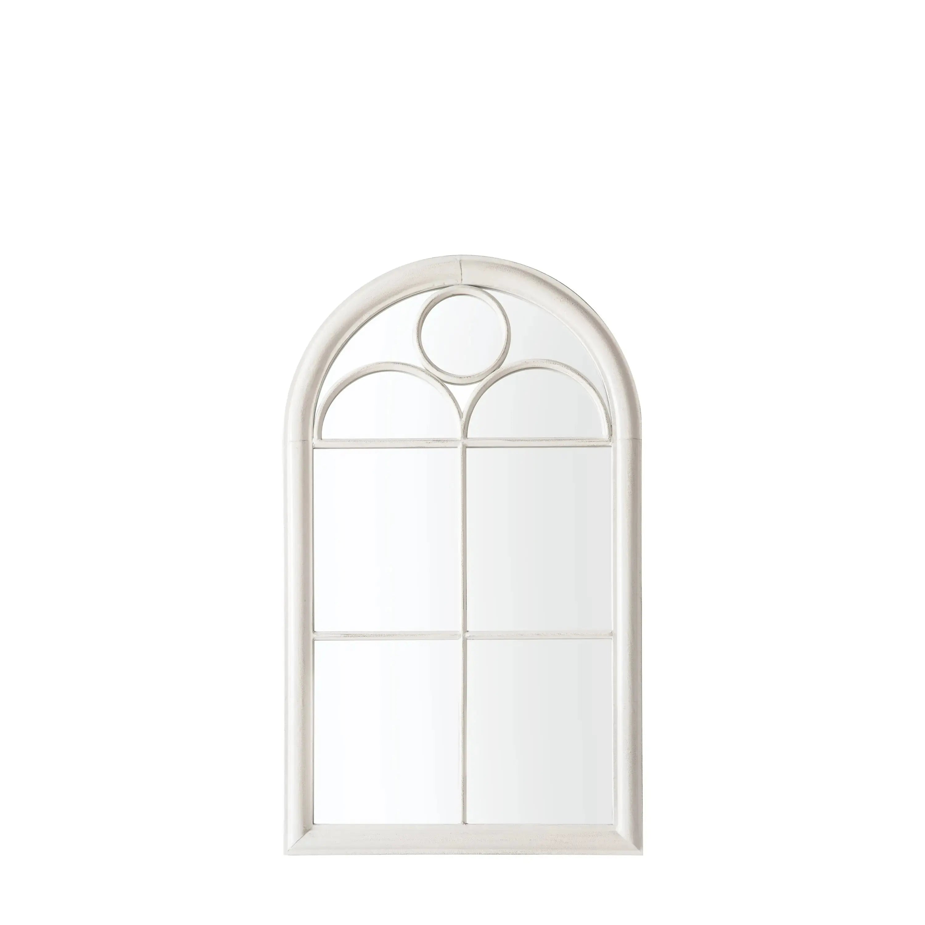 Norstead Outdoor Mirror White   Nicholas John Interiors
