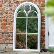 Norstead Outdoor Mirror White   Nicholas John Interiors