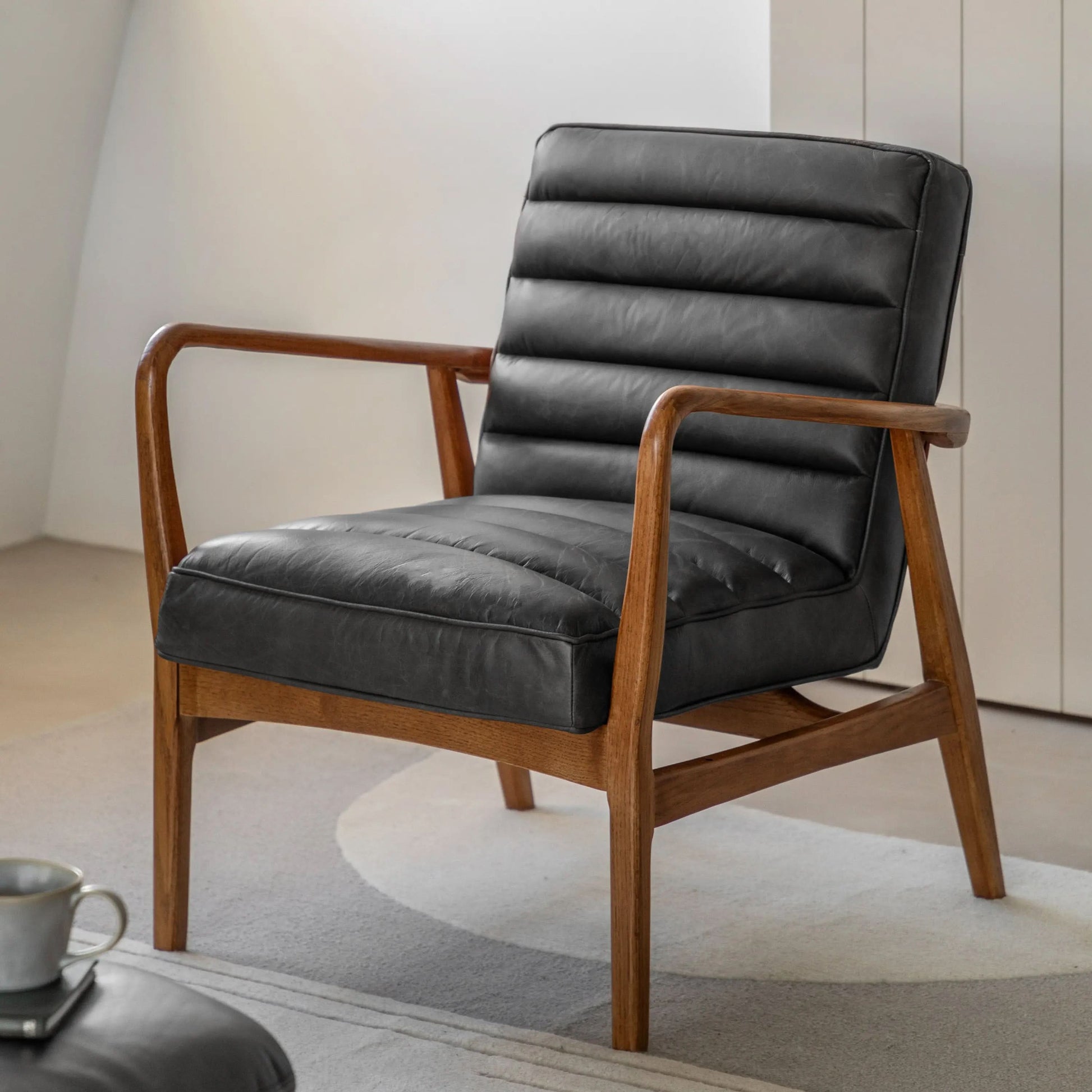 Nozomi Armchair in Antique Ebony   Nicholas John Interiors