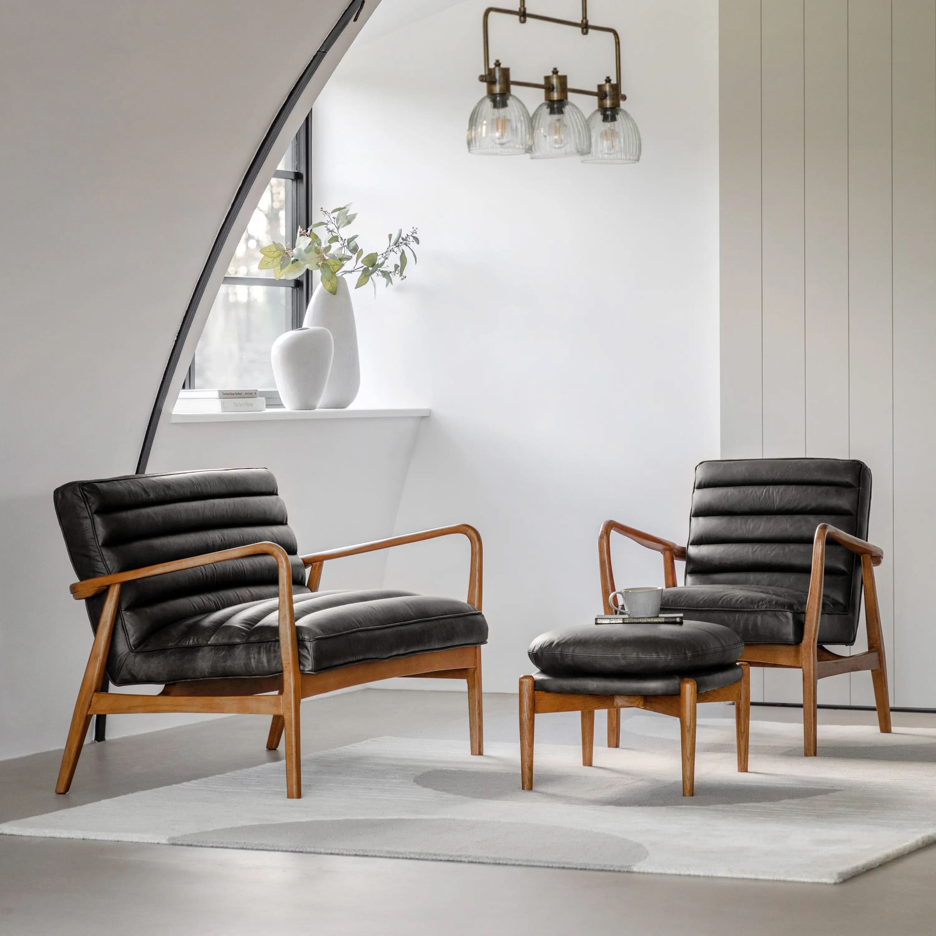 Nozomi Armchair in Antique Ebony   Nicholas John Interiors