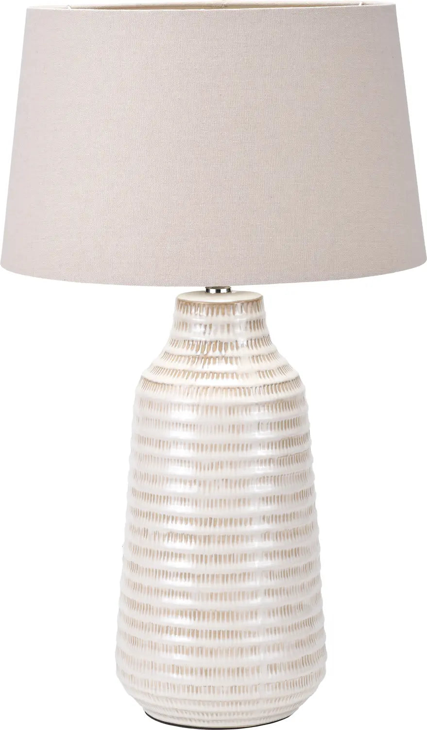 Nya Warm White Scratch Effect Ceramic Table Lamp  Nicholas John Interiors