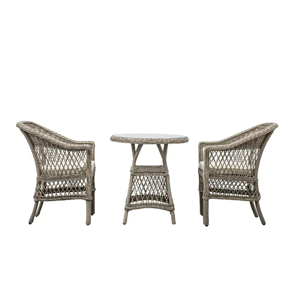 Quentin Bistro Set Stone  Nicholas John Interiors