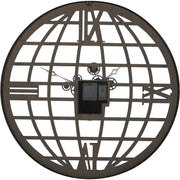 Open Wall Clock Globe and Numerals 100cm