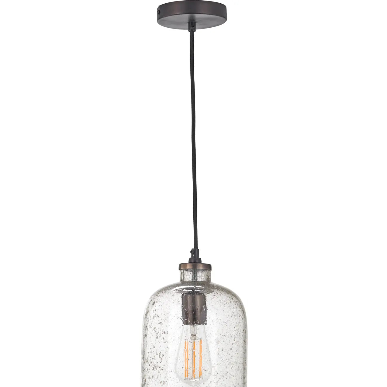 Ophelia Grey Bubble Glass Pendant   Nicholas John Interiors