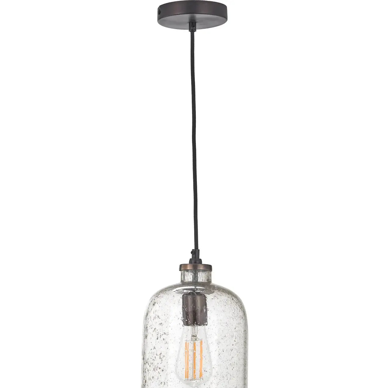 Ophelia Grey Bubble Glass Pendant   Nicholas John Interiors