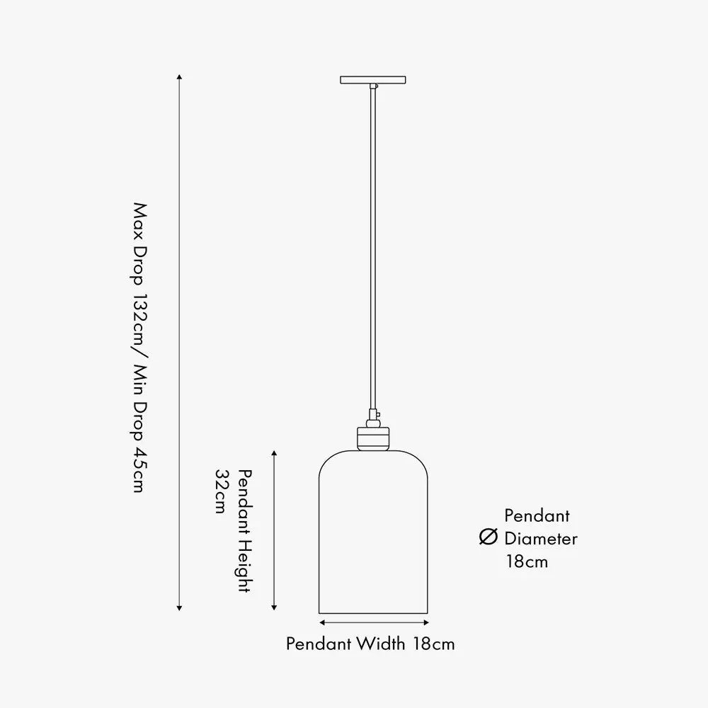 Ophelia Grey Bubble Glass Pendant   Nicholas John Interiors