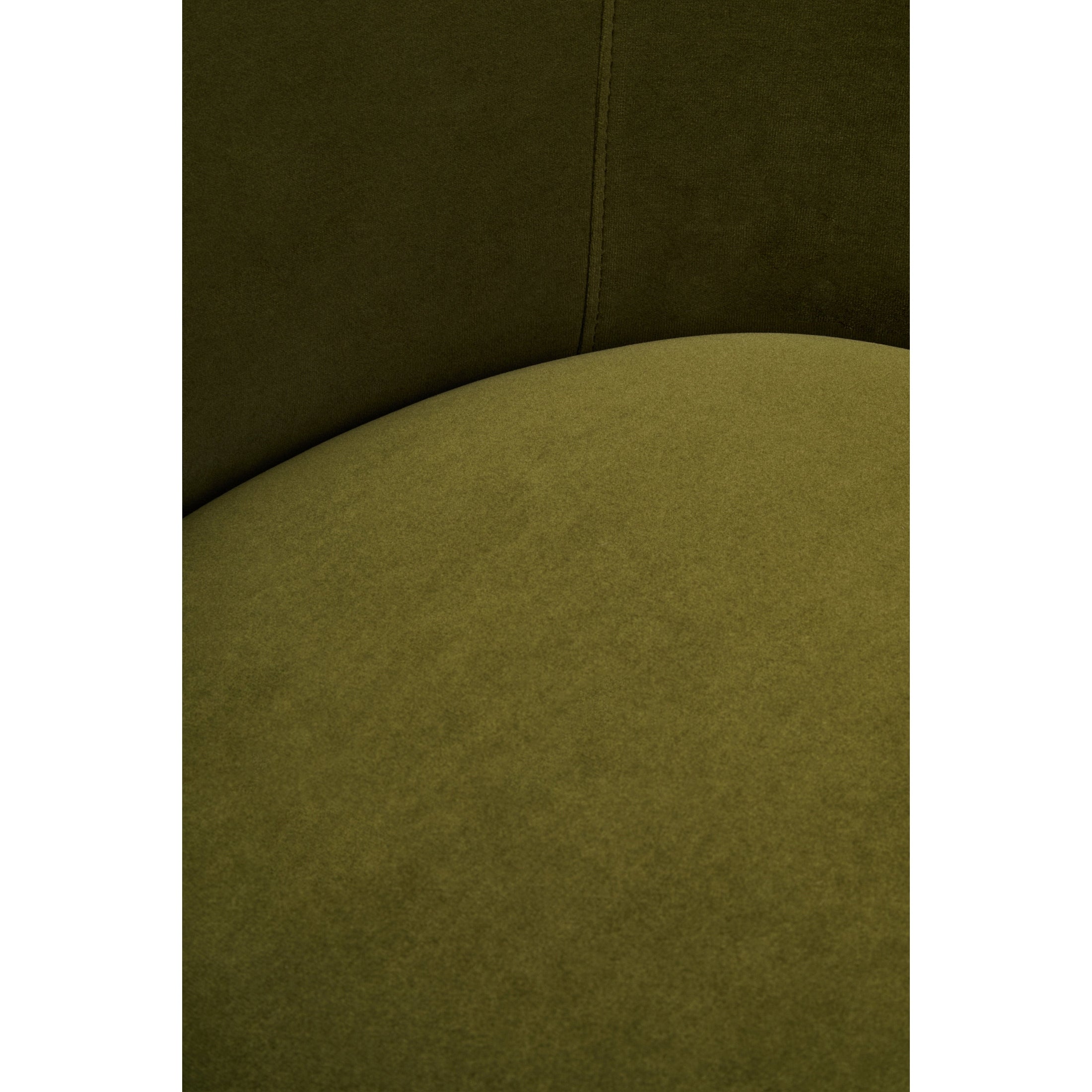 Orla Forest Green Curved Velvet Chair  Nicholas John Interiors
