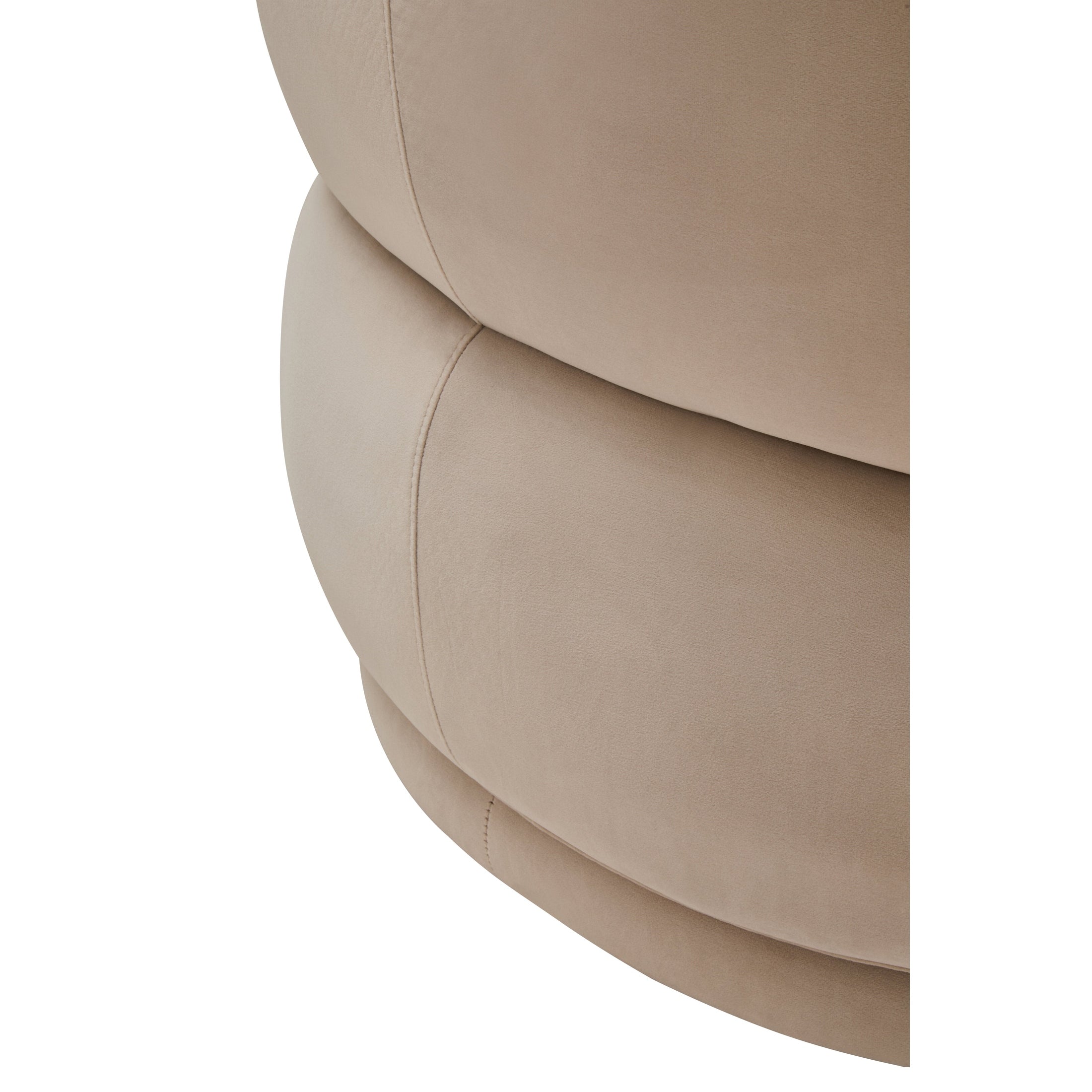 Orla Stone Velvet Curved Chair  Nicholas John Interiors