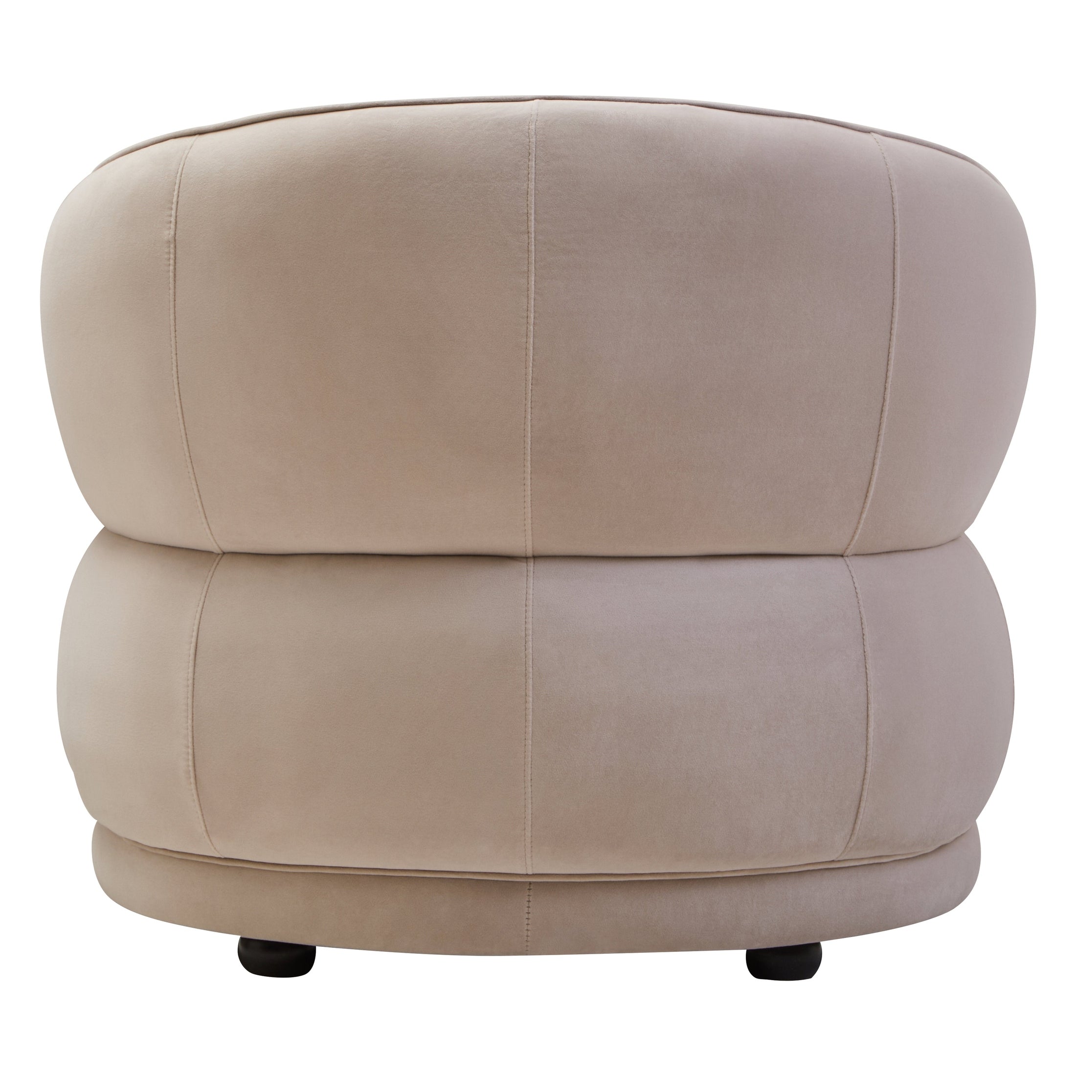 Orla Stone Velvet Curved Chair  Nicholas John Interiors