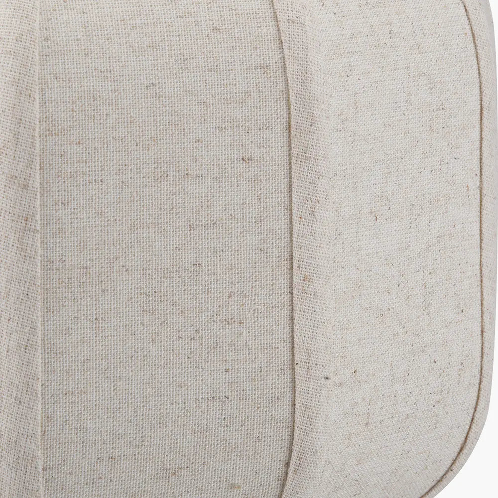 Oscar Black Metal & Natural Linen Table Lamp  Nicholas John Interiors