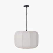 Oscar Natural Linen Structured Pendant  Nicholas John Interiors
