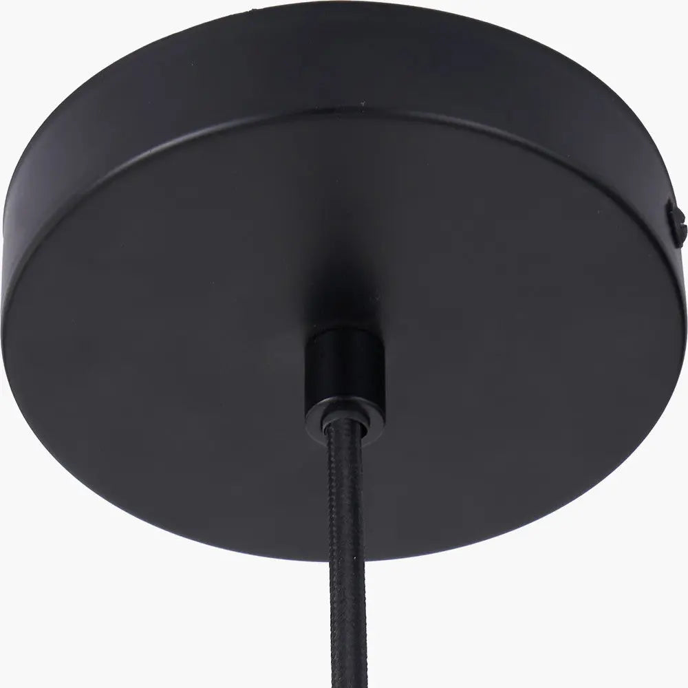 Oscar Natural Linen Structured Pendant  Nicholas John Interiors