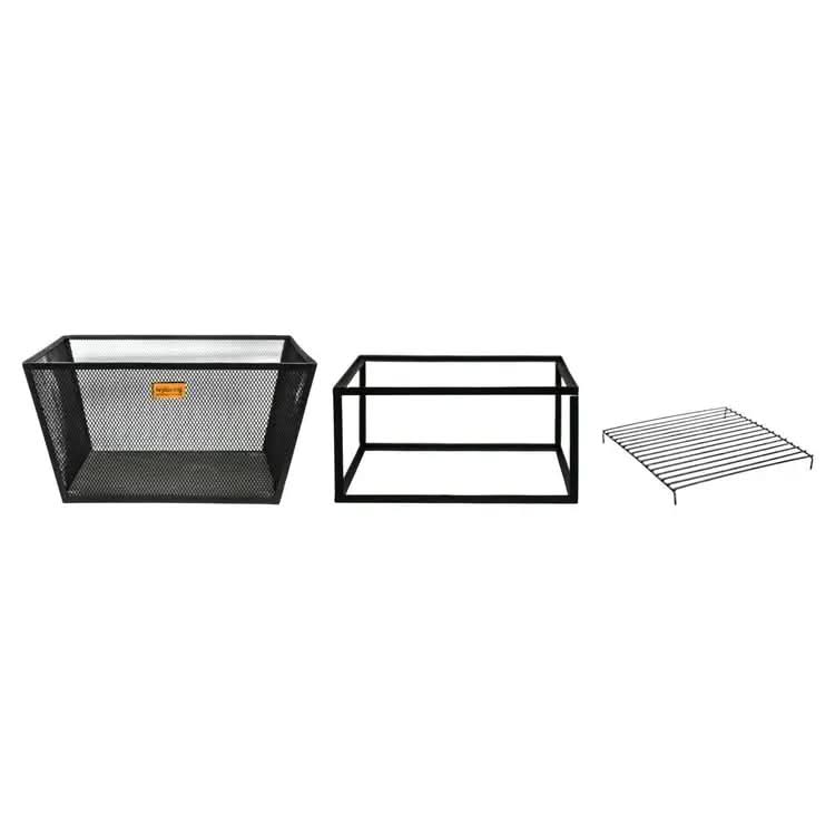 Outdoor Norfolk Fire Pit Black Iron  Nicholas John Interiors