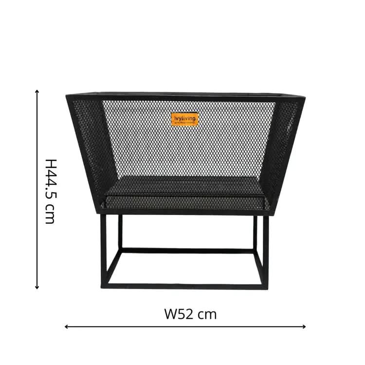 Outdoor Norfolk Fire Pit Black Iron  Nicholas John Interiors
