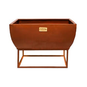 Outdoor Windermere Fire Pit Rust Iron  Nicholas John Interiors