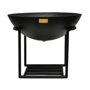 Outdoor XL Cast Iron Fire Pit in Black Iron  Nicholas John Interiors