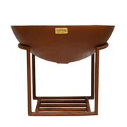 Outdoor XL Cast Iron Fire Pit in Rust  Nicholas John Interiors