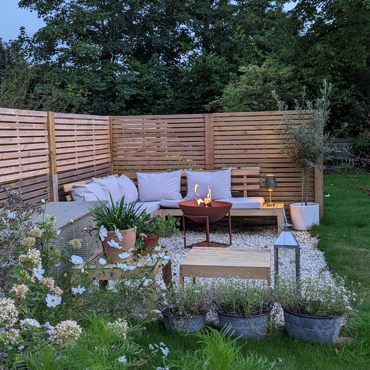 Outdoor XL Cast Iron Fire Pit in Rust  Nicholas John Interiors