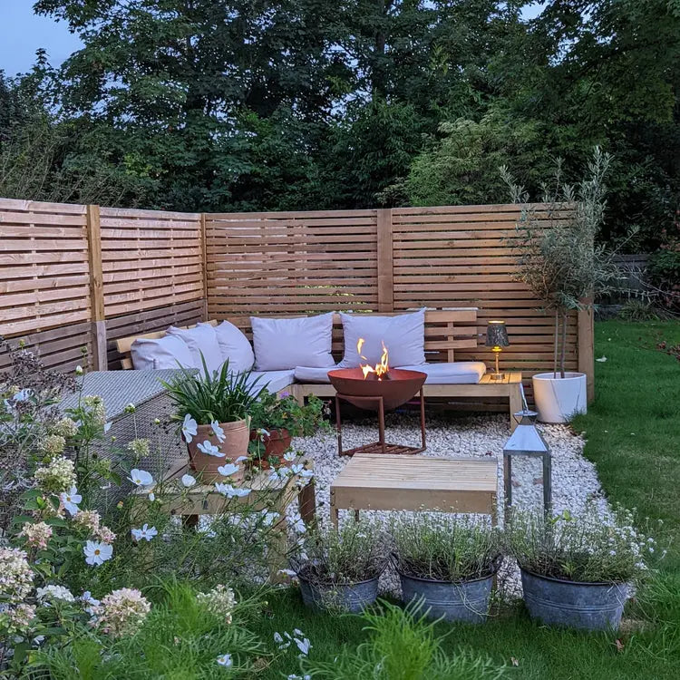 Outdoor XL Cast Iron Fire Pit in Rust  Nicholas John Interiors