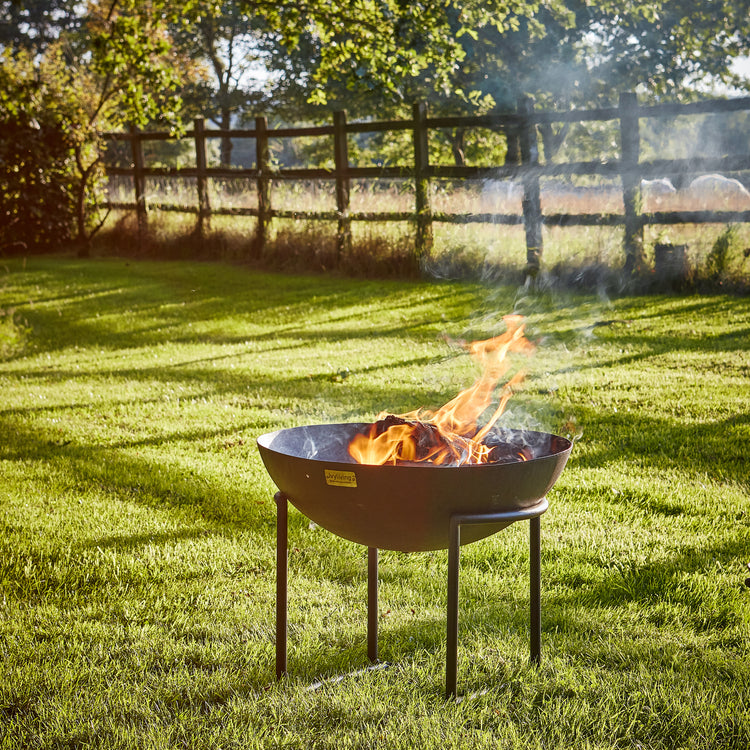 Outdoor XL Cast Iron Fire Pit in Rust  Nicholas John Interiors