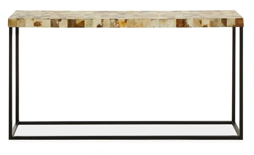 Ovira Cream Mother of Pearl Console Table   Nicholas John Interiors
