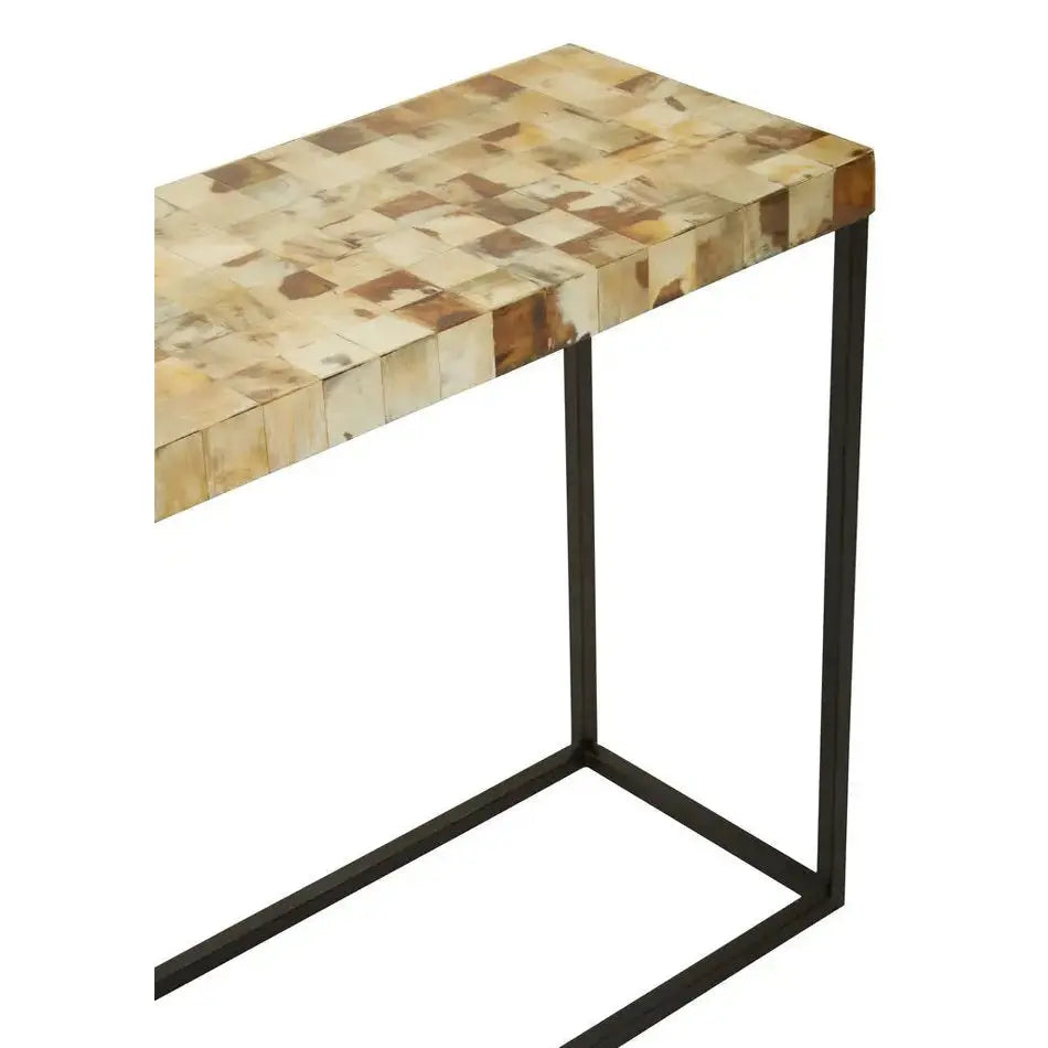 Ovira Cream Mother of Pearl Console Table   Nicholas John Interiors