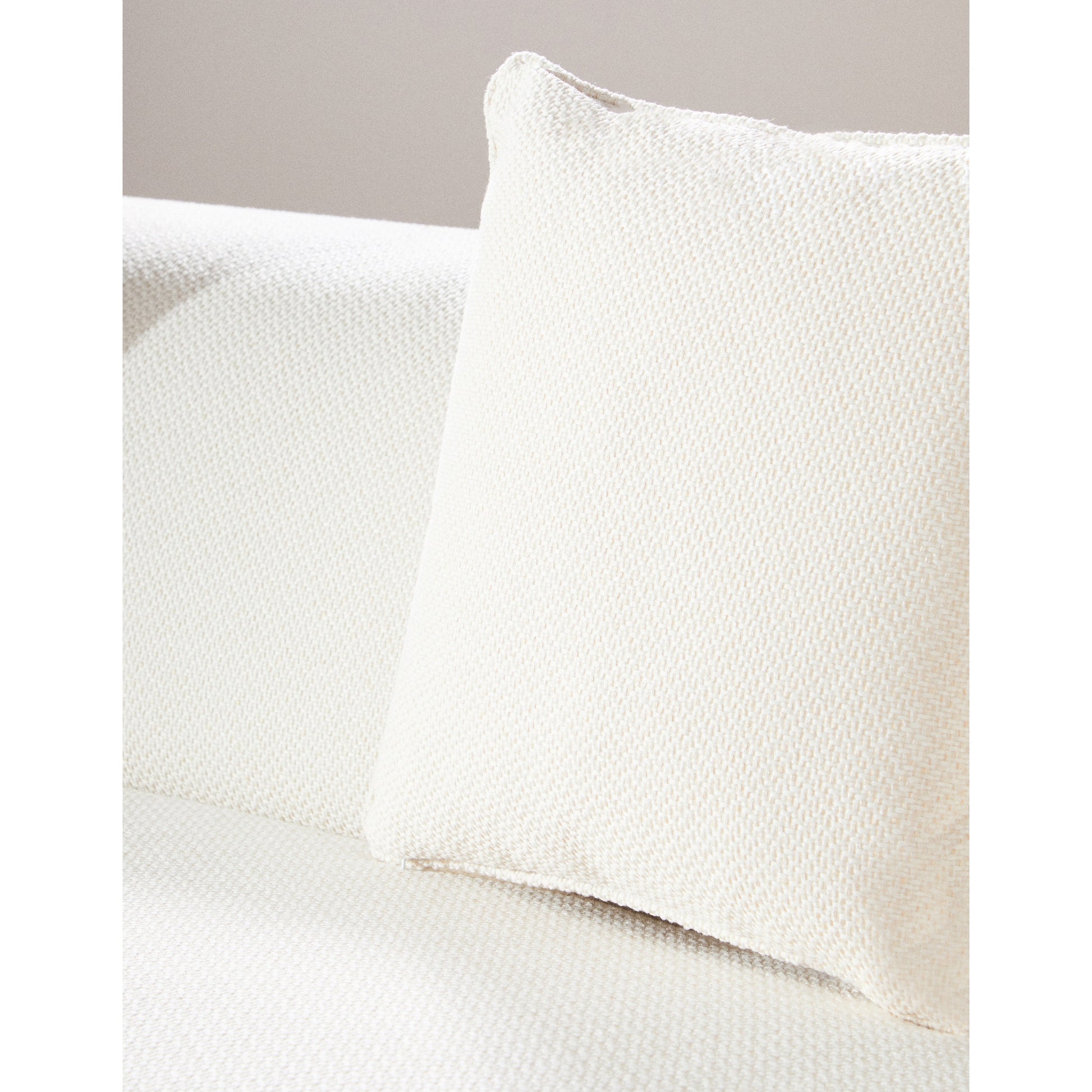 Ozzira Cream Linen 3 Seater Sofa  Nicholas John Interiors