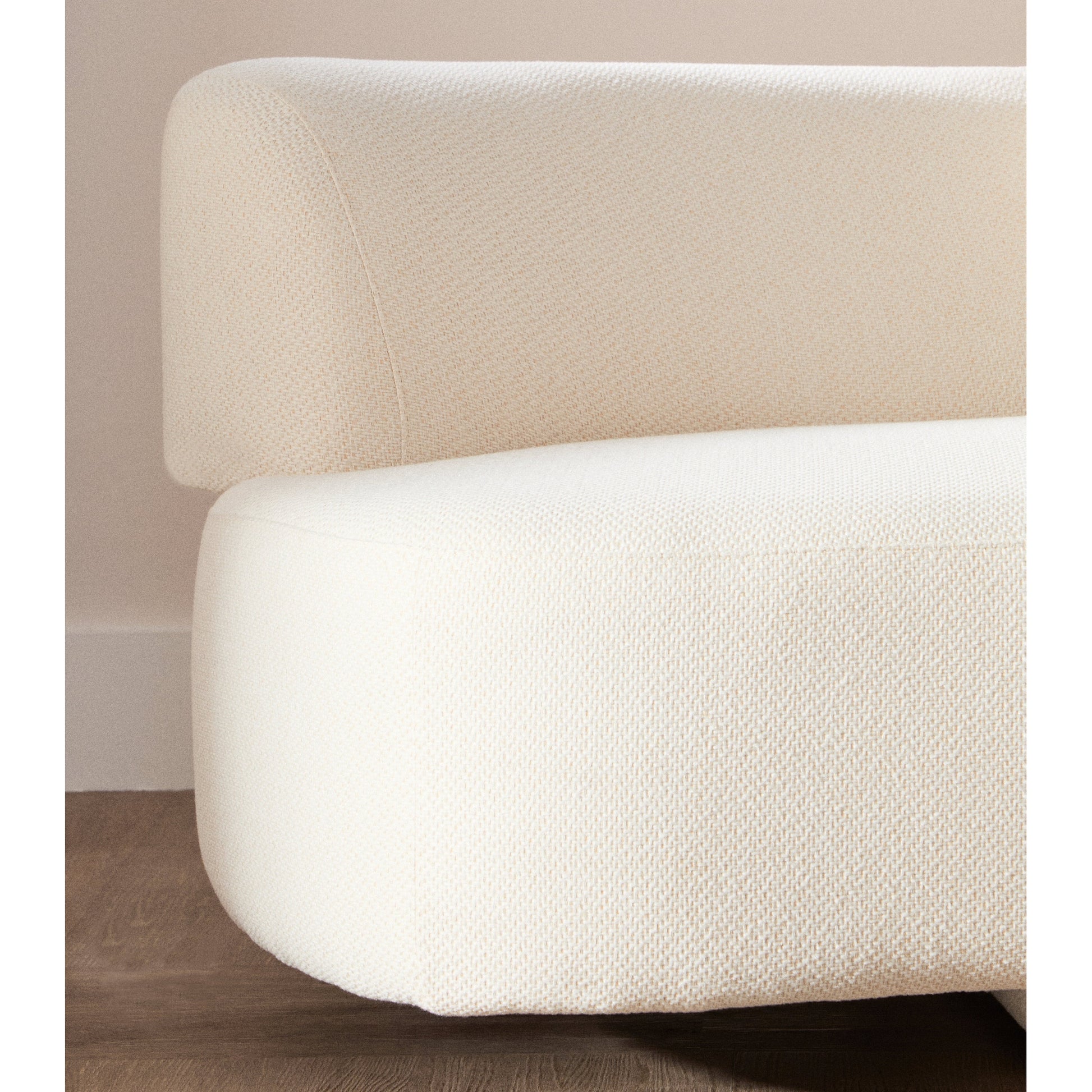 Ozzira Cream Linen 3 Seater Sofa  Nicholas John Interiors
