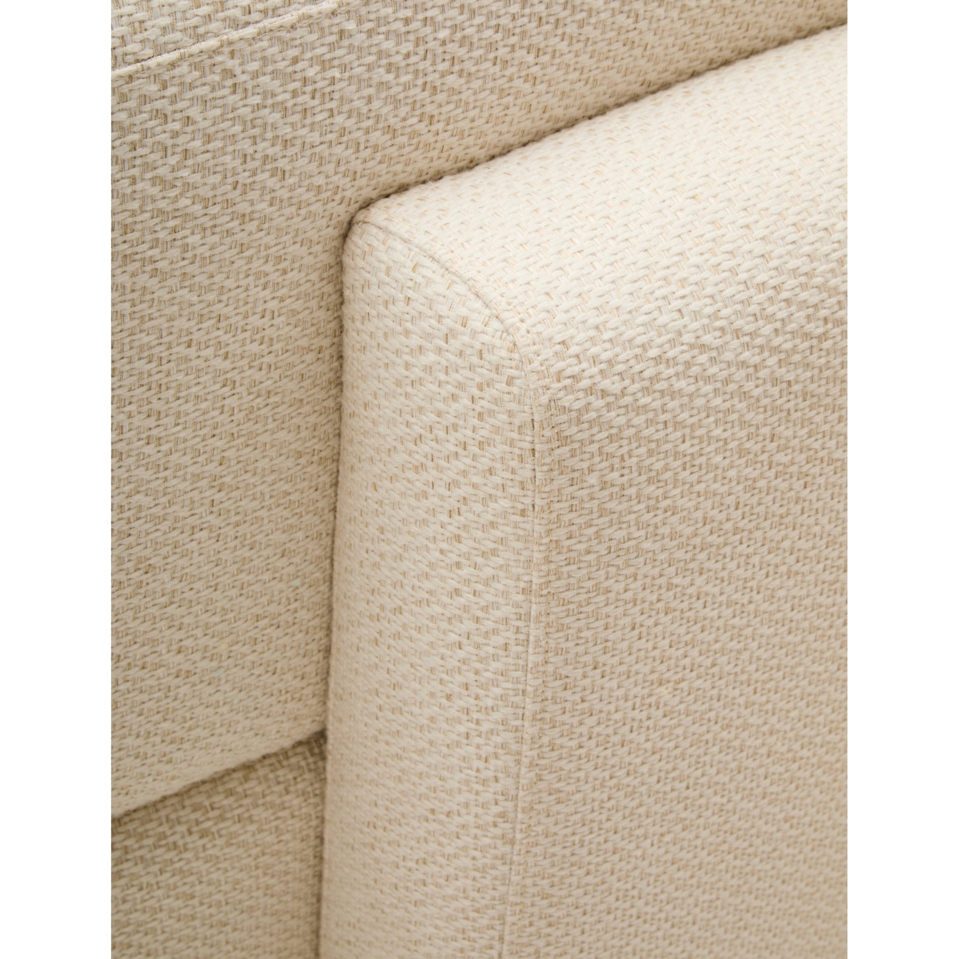 Ozzira Cream Linen 3 Seater Sofa  Nicholas John Interiors