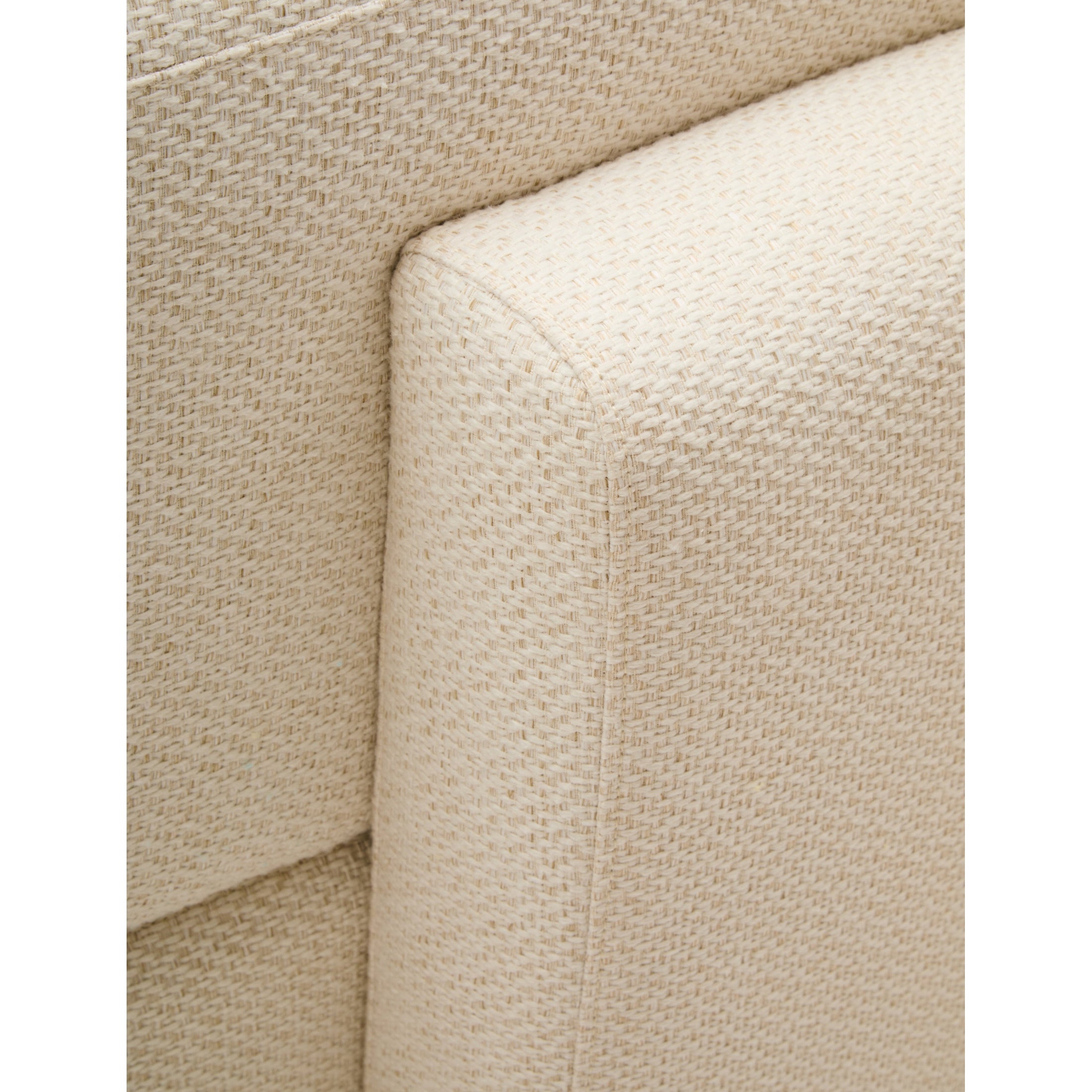 Ozzira Cream Linen 3 Seater Sofa  Nicholas John Interiors