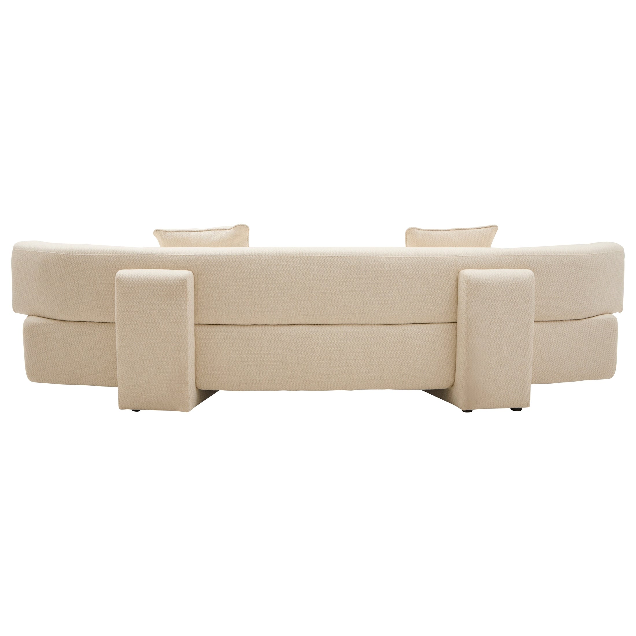 Ozzira Cream Linen 3 Seater Sofa  Nicholas John Interiors