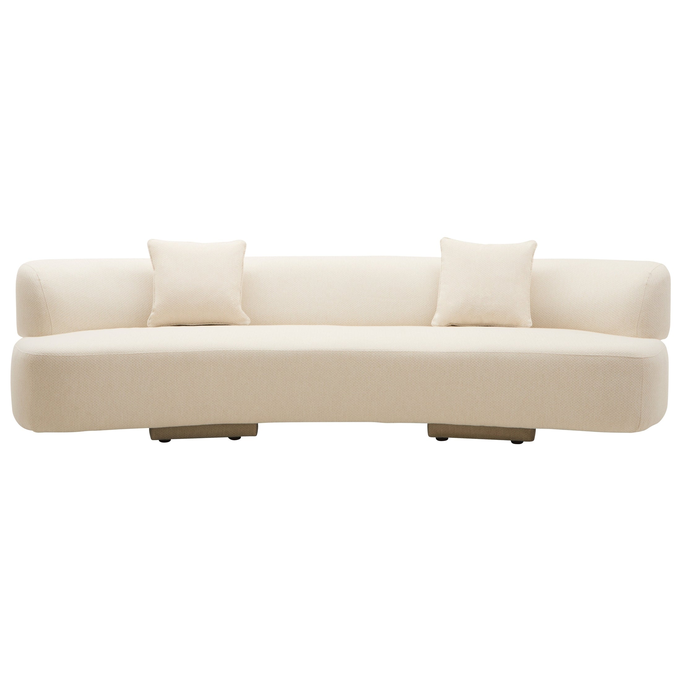 Ozzira Cream Linen 3 Seater Sofa  Nicholas John Interiors