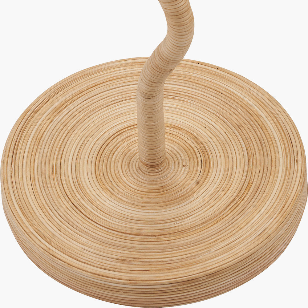 Palau Rattan Wave Floor Lamp Base  Nicholas John Interiors