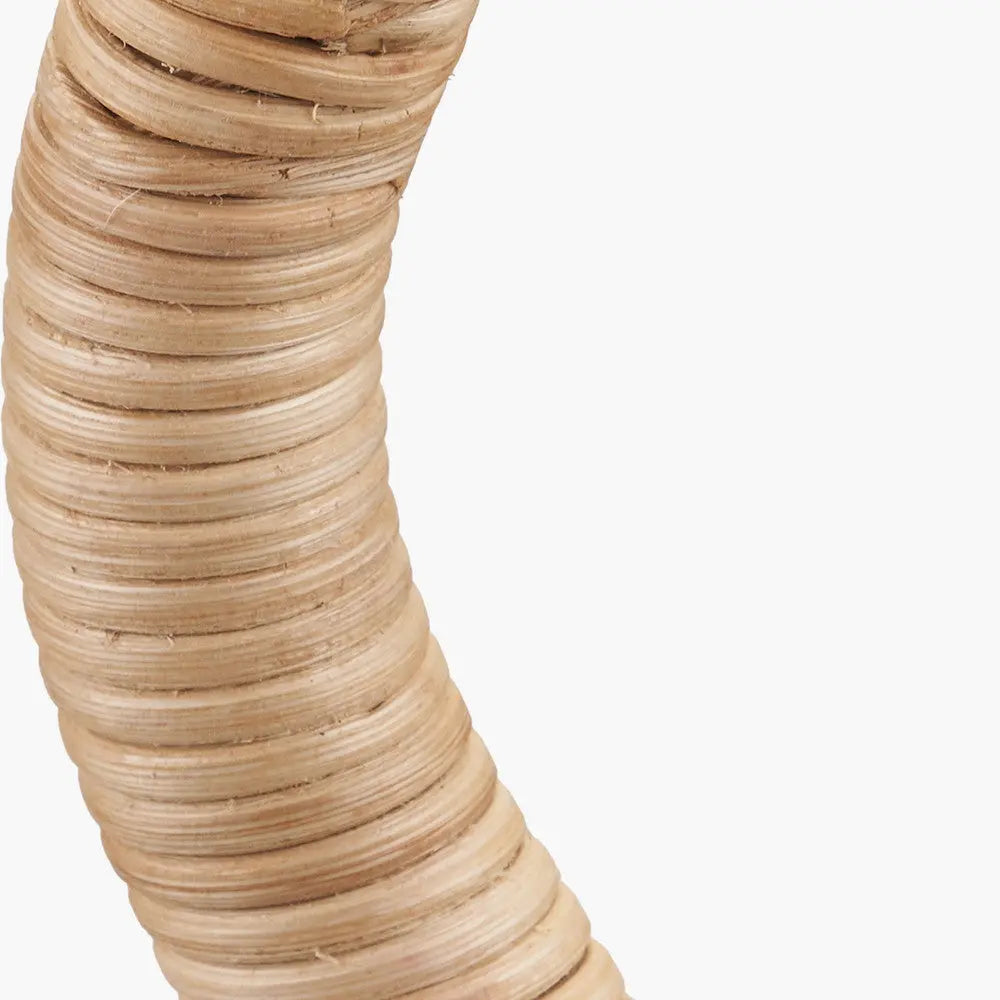 Palau Rattan Wave Floor Lamp Base  Nicholas John Interiors