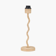 Palau Rattan Wave Table Lamp Base  Nicholas John Interiors