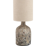 Palmino Brown Organic Glass Bottle Table Lamp   Nicholas John Interiors