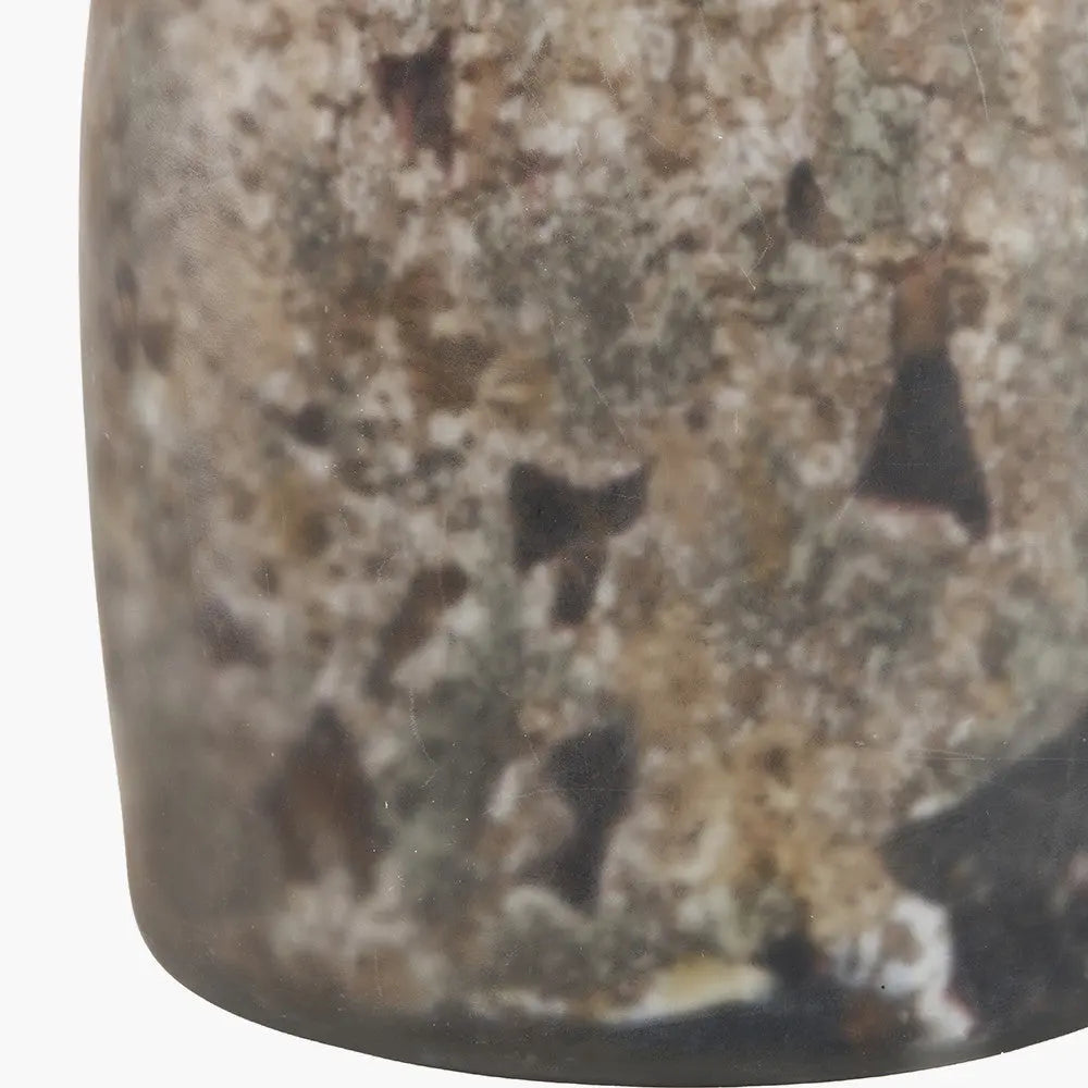 Palmino Brown Organic Glass Bottle Table Lamp   Nicholas John Interiors