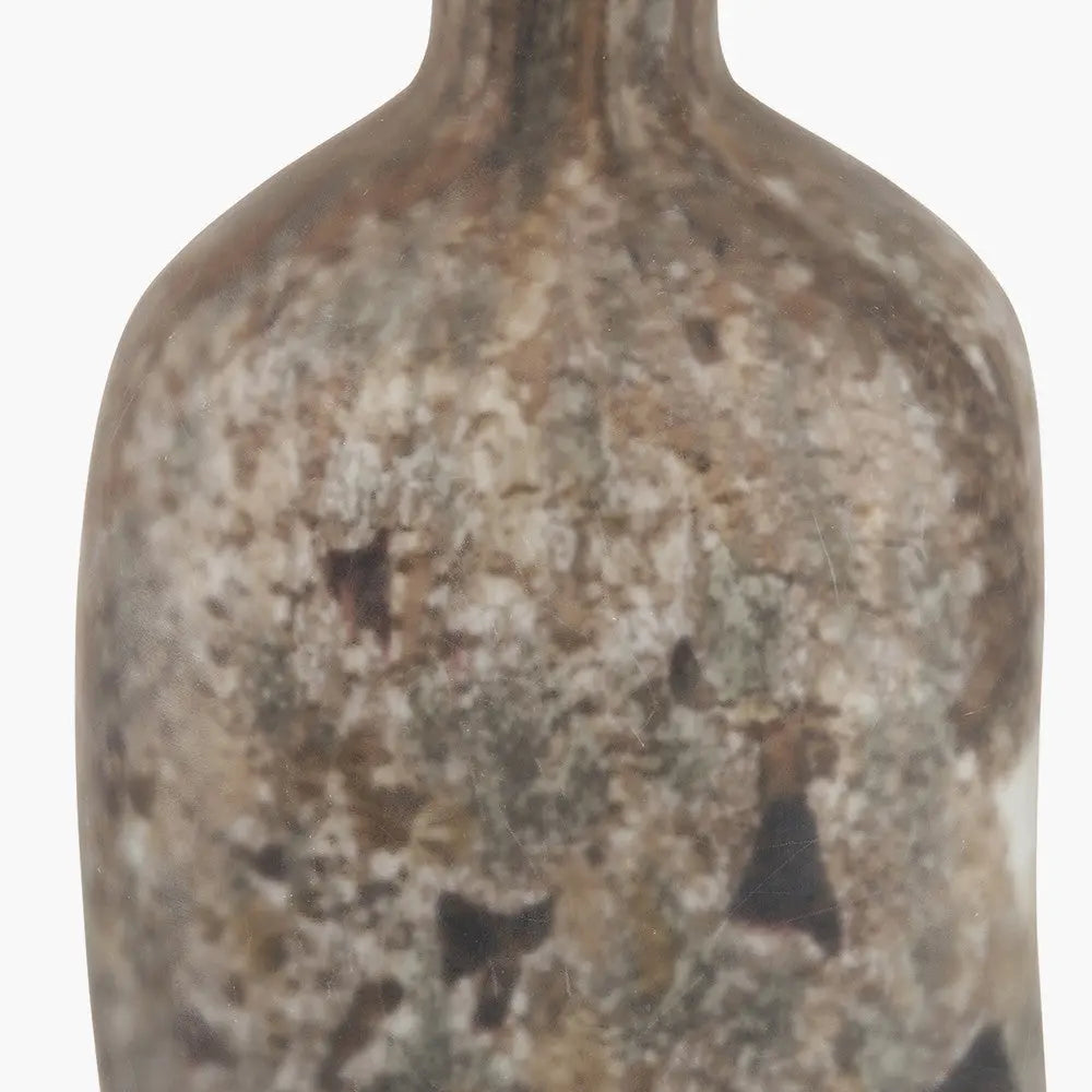 Palmino Brown Organic Glass Bottle Table Lamp   Nicholas John Interiors