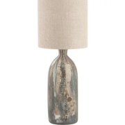 Palmino Brown Tall Organic Glass Bottle Table Lamp   Nicholas John Interiors