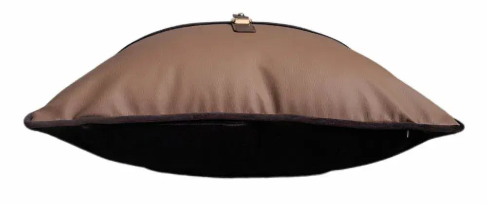 Paul Moneypenny Buckleup Choc Cushion   Nicholas John Interiors