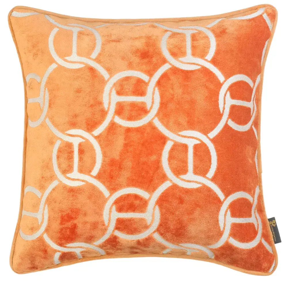 Paul Moneypenny Hookup Orange Cushion   Nicholas John Interiors