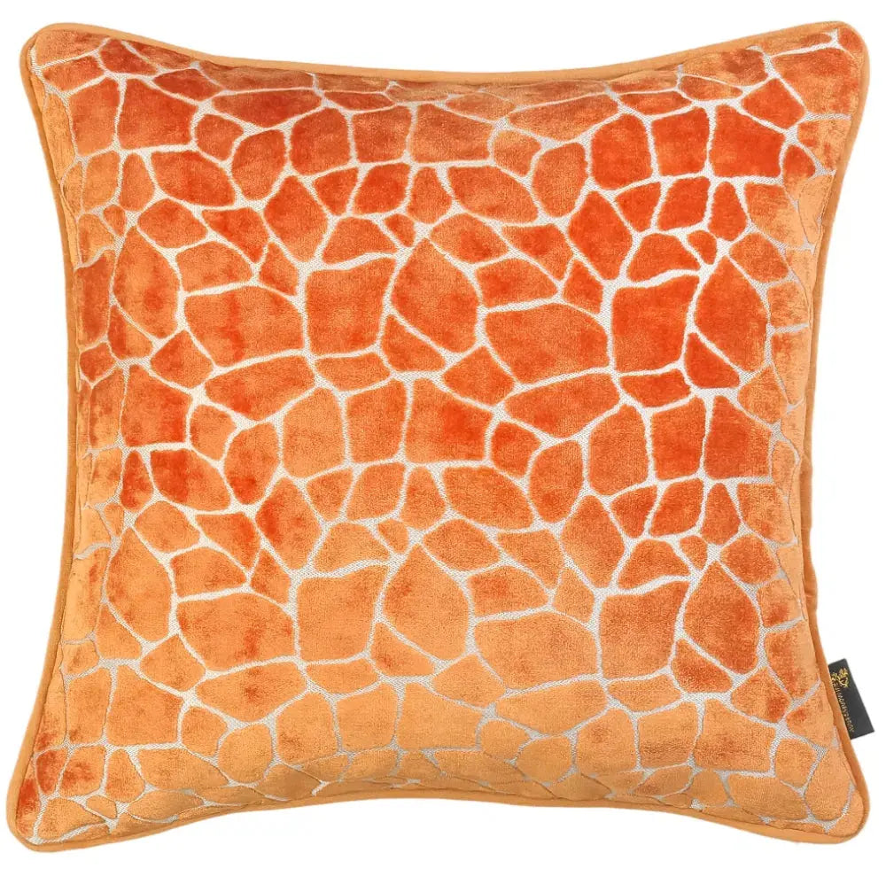 Paul Moneypenny Necking Orange Cushion   Nicholas John Interiors