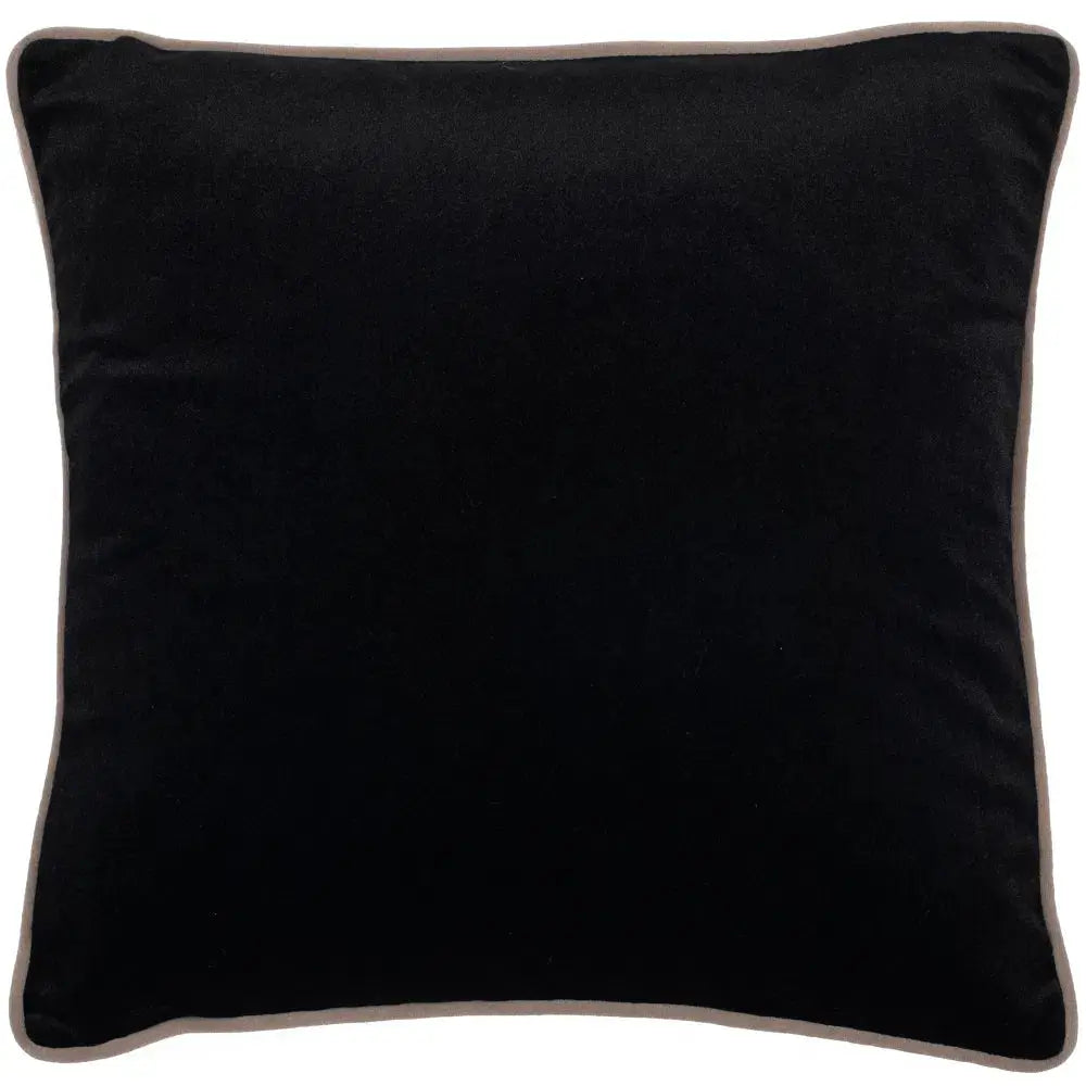 Paul Moneypenny Twofaced Black And Cream Cushion   Nicholas John Interiors