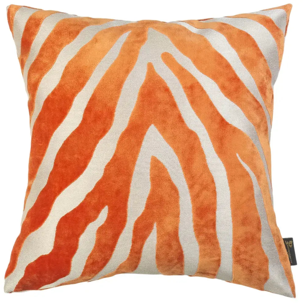 Paul Moneypenny Zebedeedodah Orange Cushion   Nicholas John Interiors