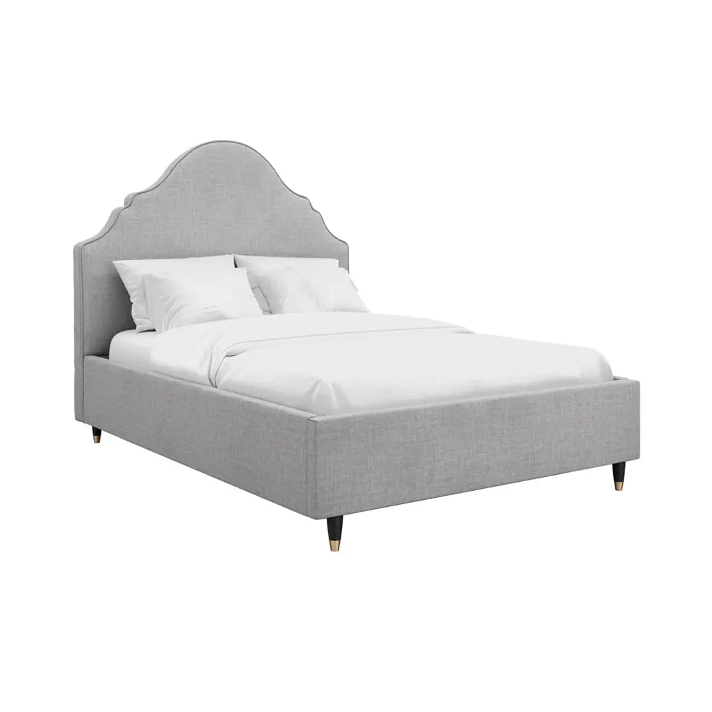 Quince Light Grey Bed   Nicholas John Interiors