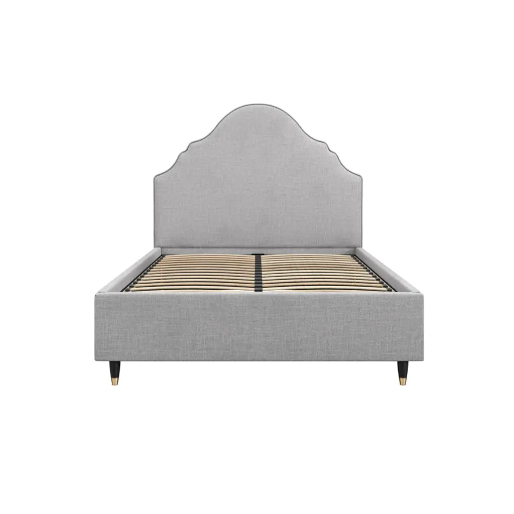 Quince Light Grey Bed   Nicholas John Interiors