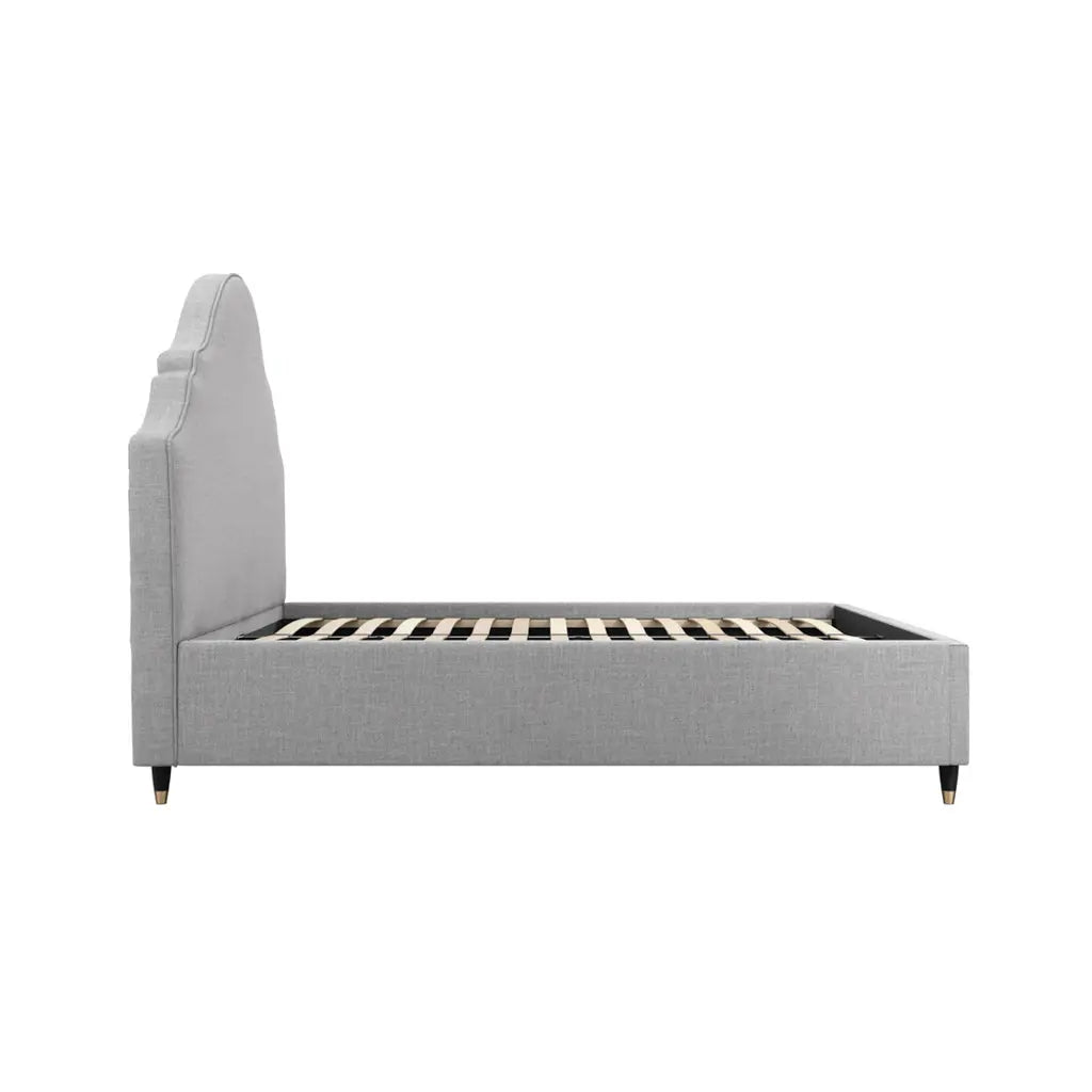 Quince Light Grey Bed   Nicholas John Interiors