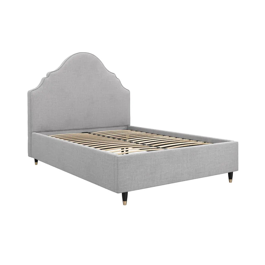 Quince Light Grey Bed   Nicholas John Interiors