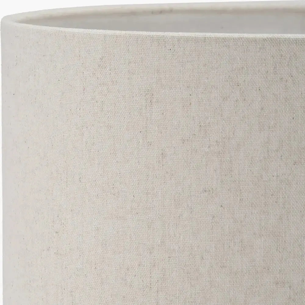 Quinn 45cm Slubby Hopsack Cylinder Shade   Nicholas John Interiors