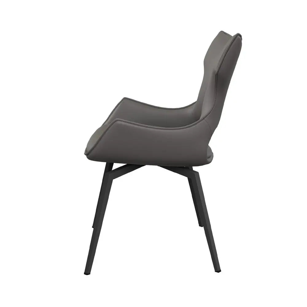 Raffaello Swivel Dining Chair Grey